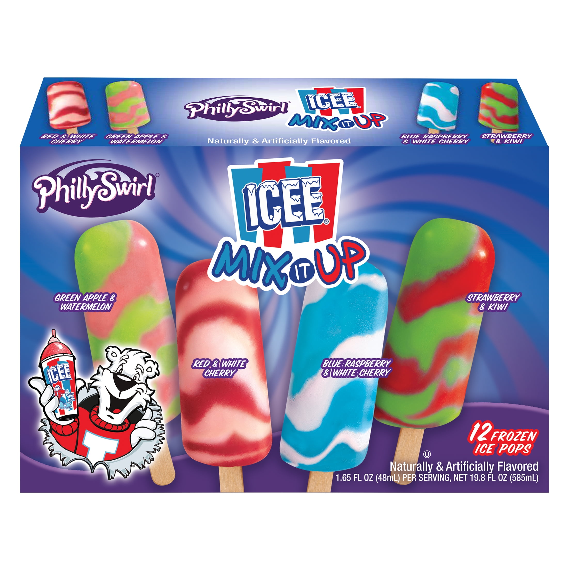 Phillyswirl Icee Mix It Up Italian Ice Bars Count Walmart