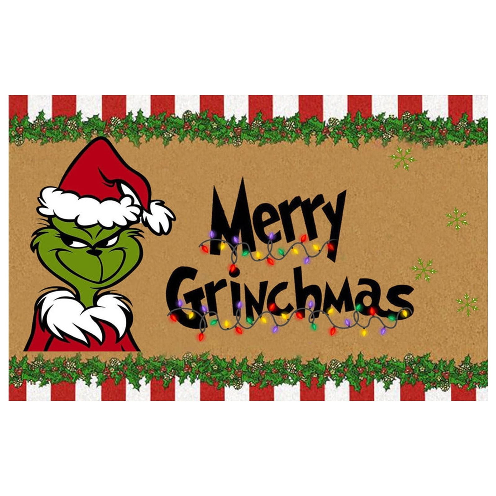 Podplug The Grinch Christmas Decorations Christmas Door Mat Outdoor