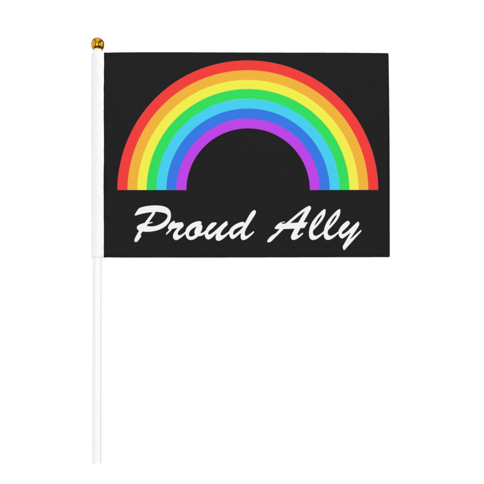 Pride Month LGBTQ Gay Pride Ally Flags 10 Packs Mini Handheld Flag Desk