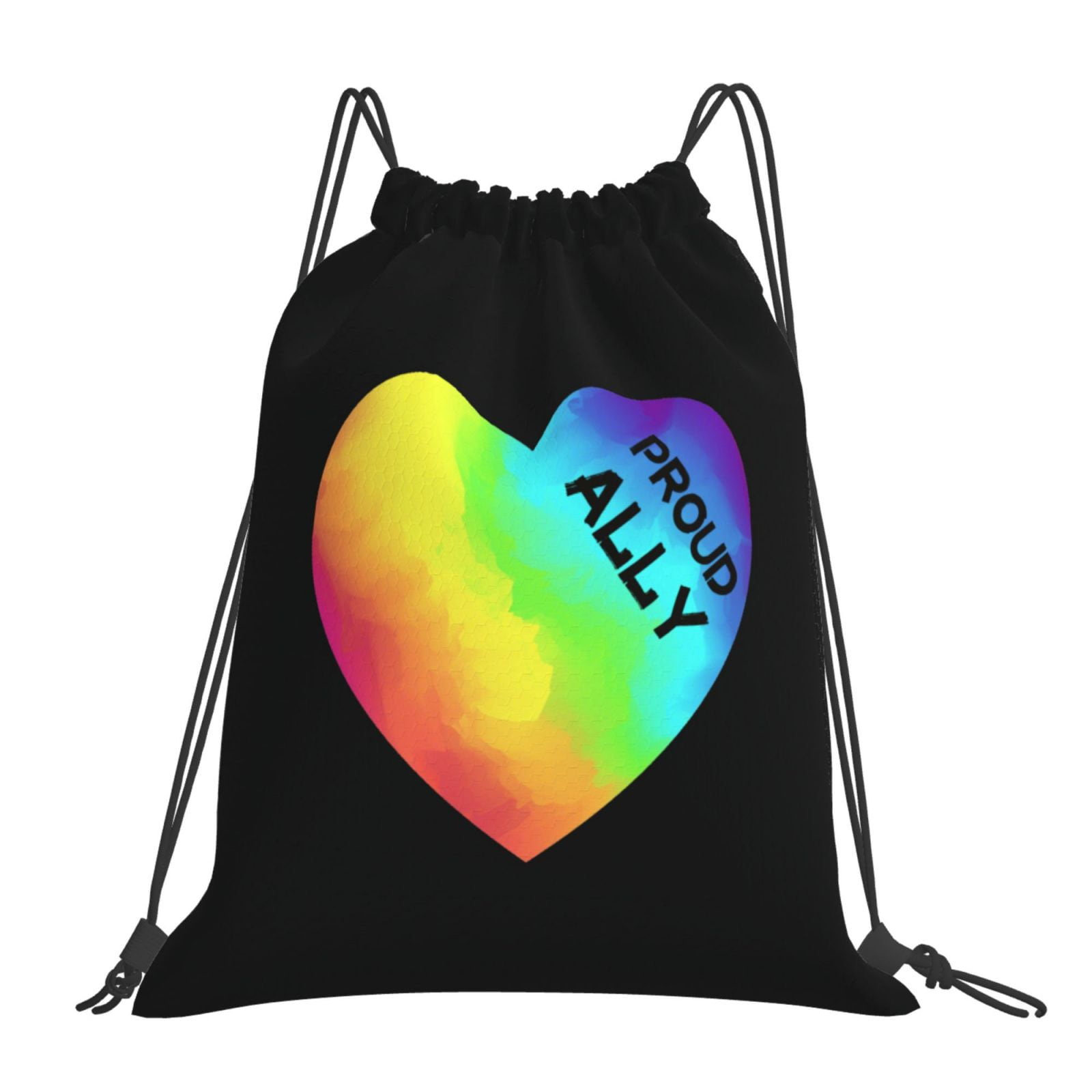 Pride Month Lgbtq Gay Pride Ally Drawstring Backpack Gym Bag