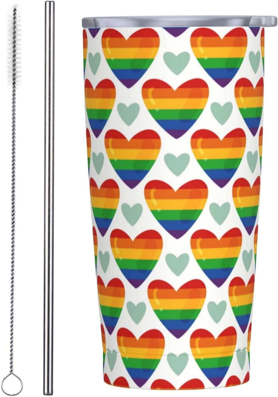 Pride Month Lgbtq Gay Pride Ally 20 Oz Insulated Stainless Steel Coffee