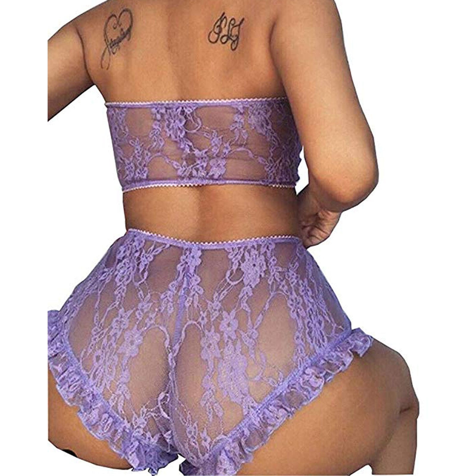 Qcmgmg Sexy Lingerie For Women Naughty For Sex Strapless See Through