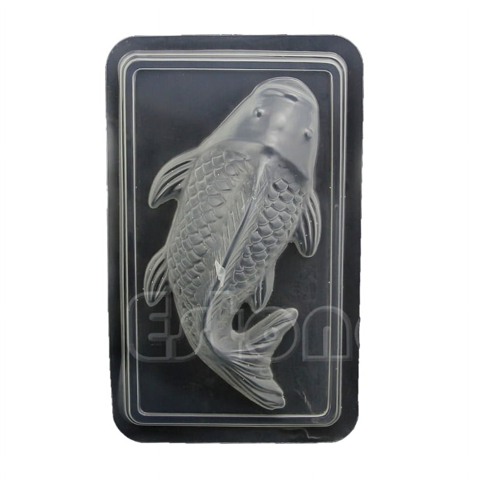 Qisuw D Koi Fish Plastic Cake Chocolate Mould Jelly Handmade