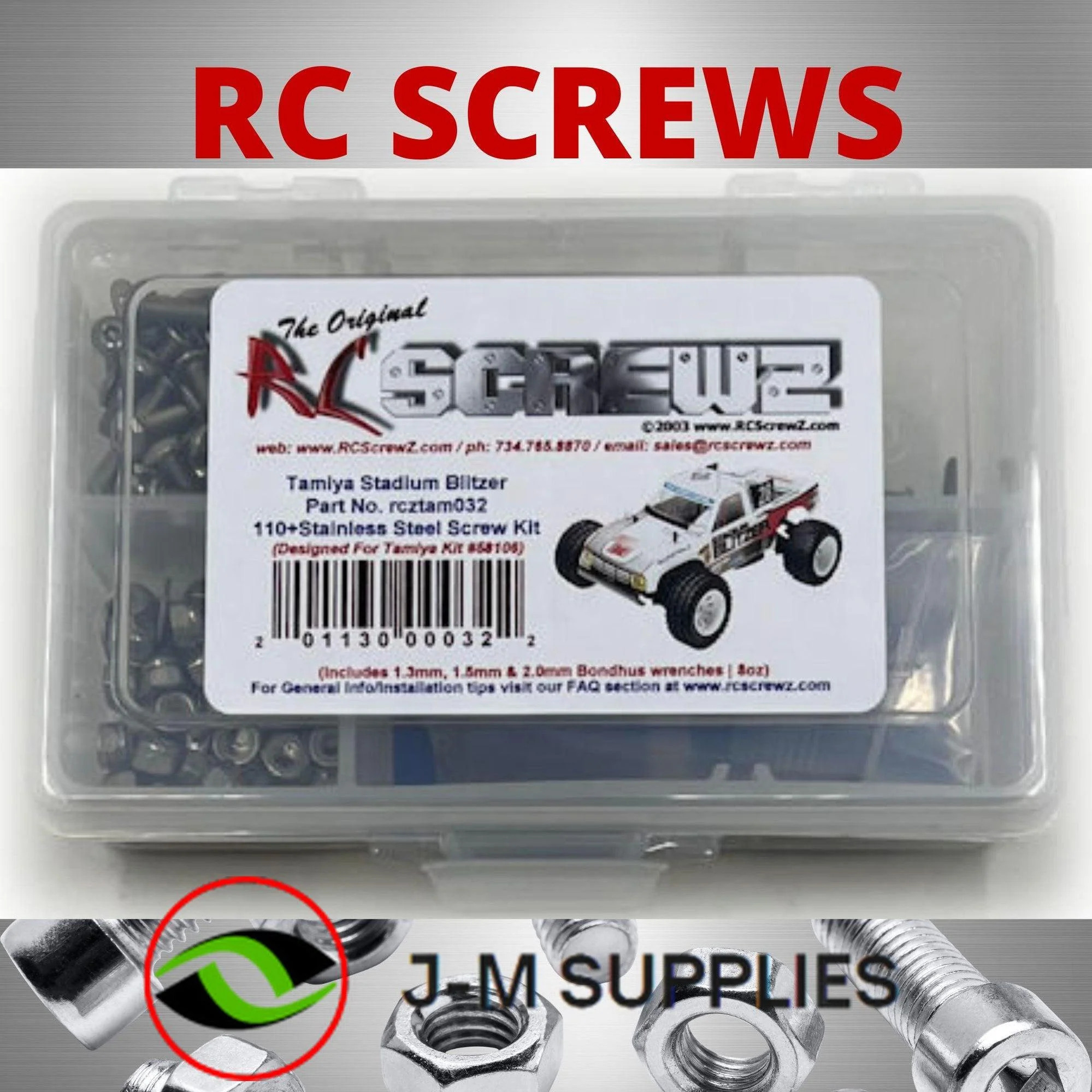 RCScrewZ Stainless Steel Screw Kit Tam032 For Tamiya Stadium Blitzer