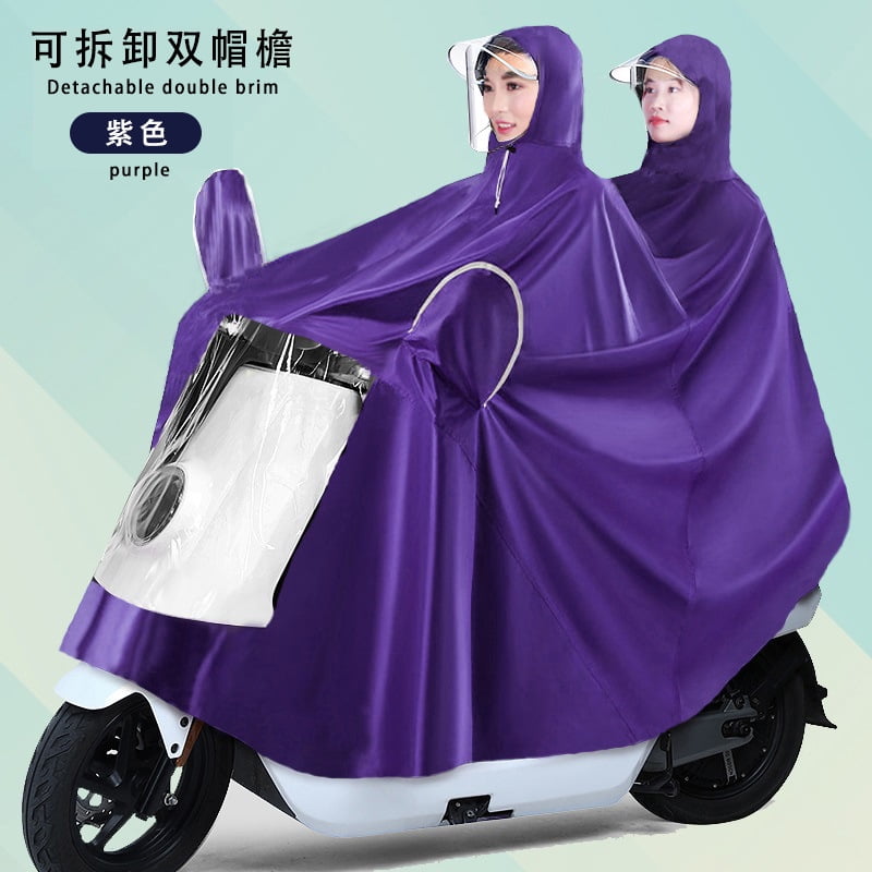 RHOO Raincoat Electric Car Long Full Body Rainproof Motorcycle Battery