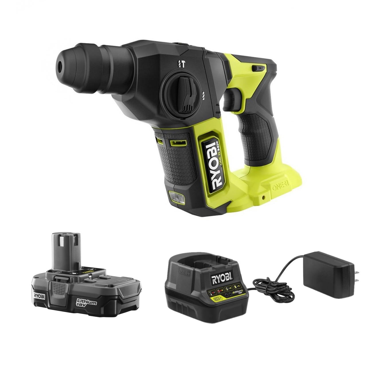 Ryobi V One Hp Compact Brushless Sds Plus Rotary Hammer Drill