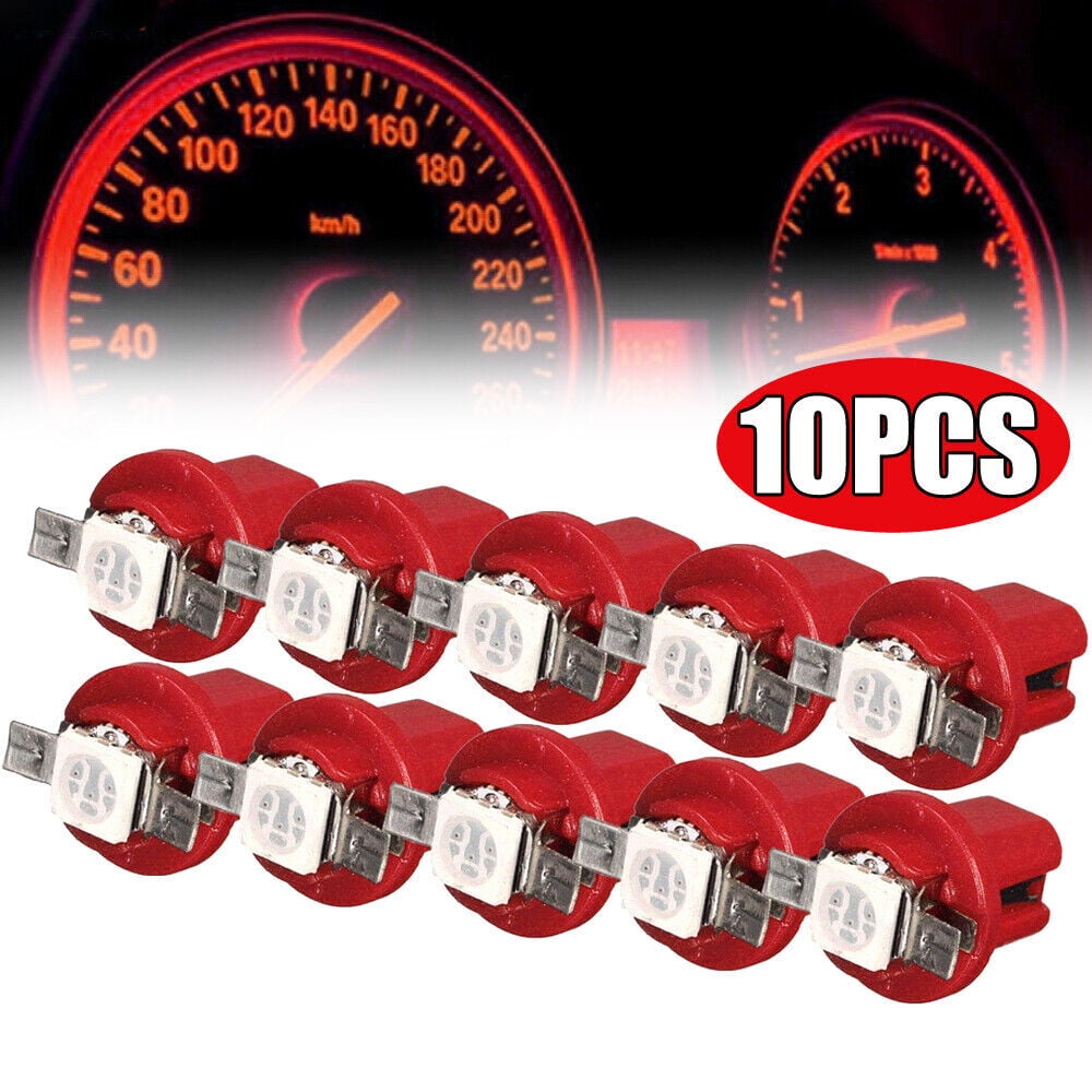 Red Led Instrument Panel Light Bulbs B D Smd V Dc Universal