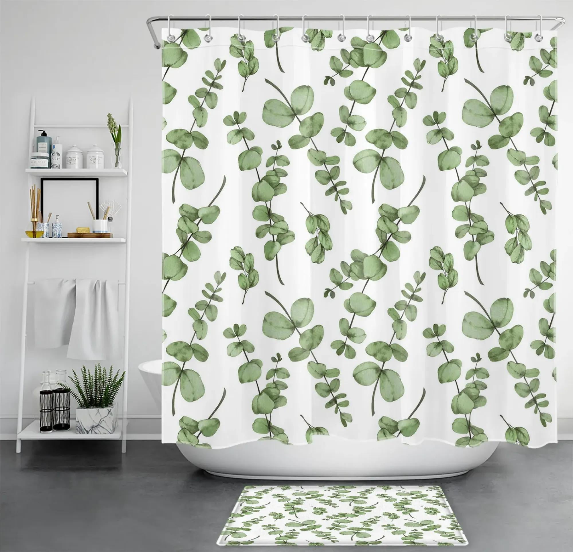 Revitalize Your Bathroom With A Botanical Eucalyptus Shower Curtain