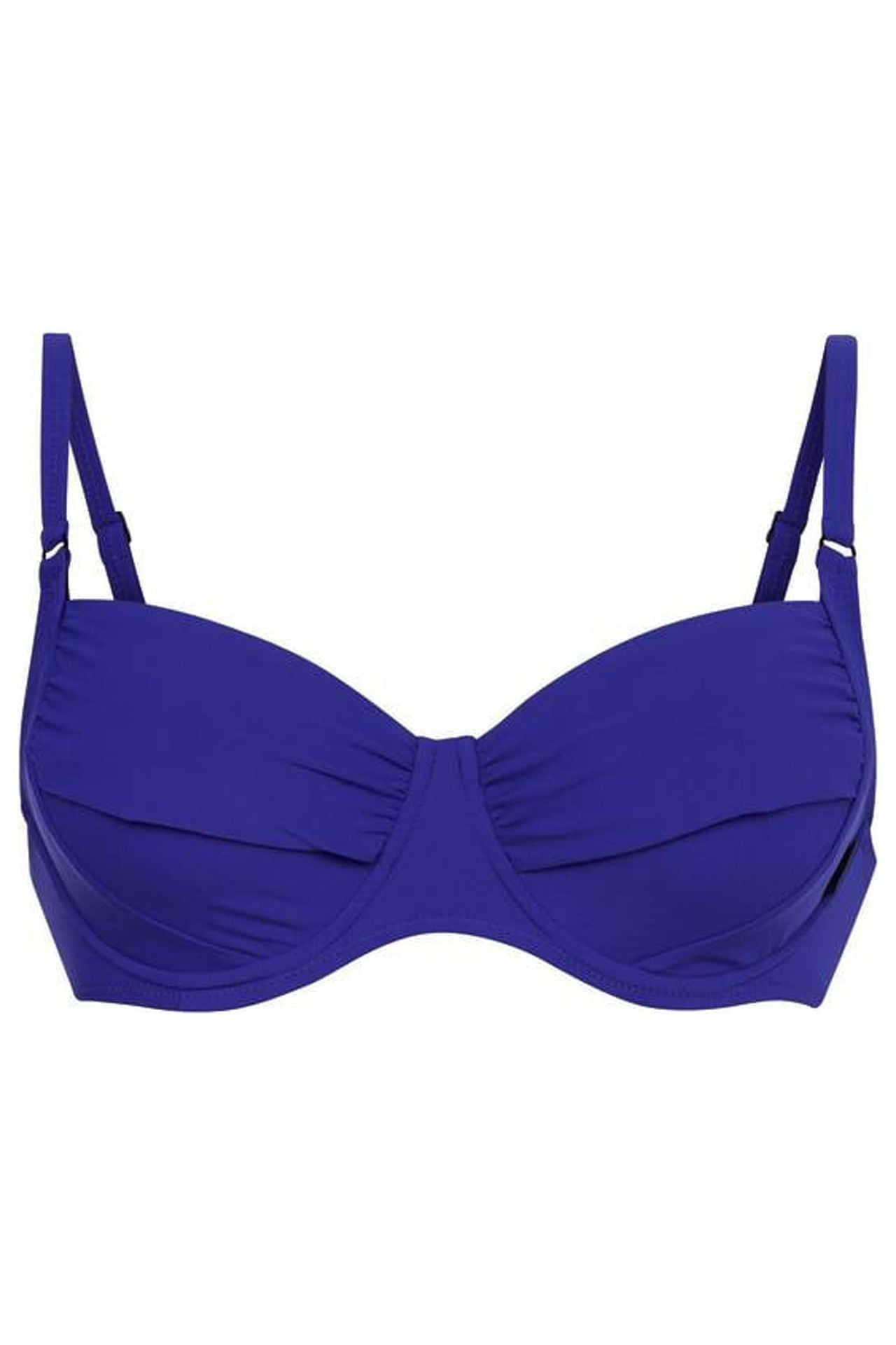 Rosa Faia Womens Twiggy Underwired Bikini Top 10D Blue Violet