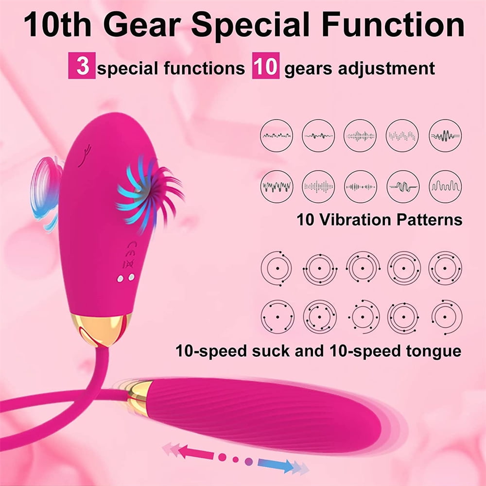 Rose Sex Toy For Clit G Spot Stimulation Female Thrusting Vibrator