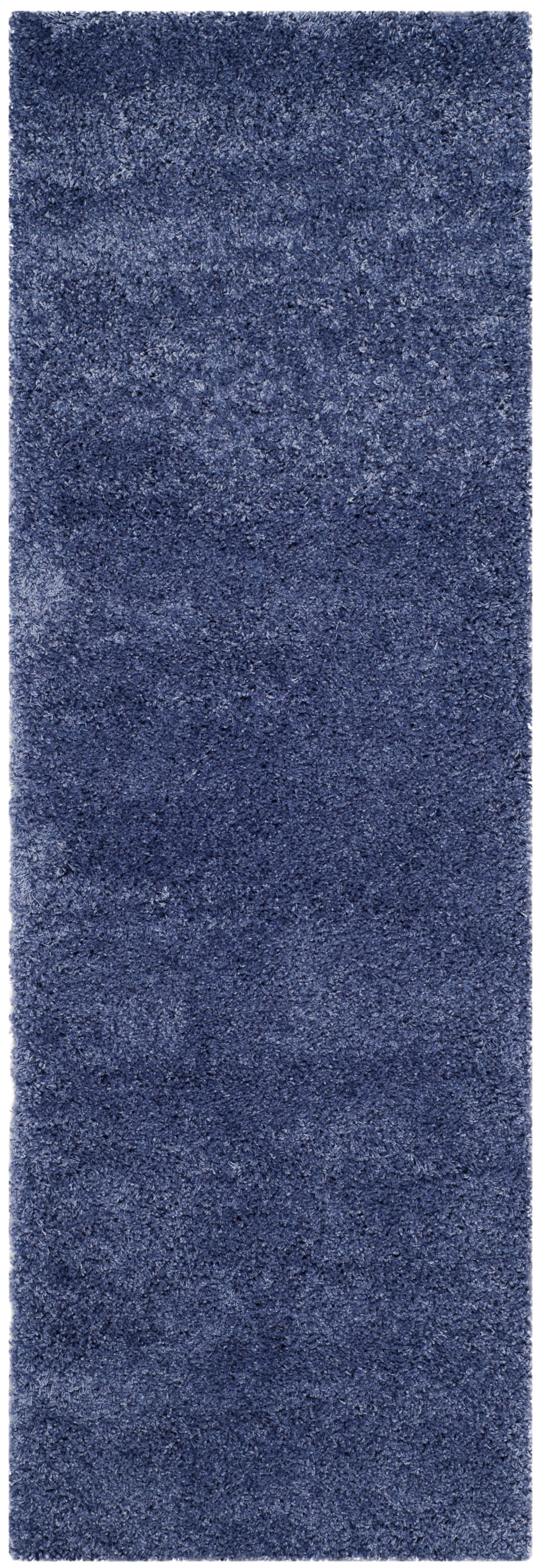 Safavieh California Solid Plush Shag Runner Rug Periwinkle X