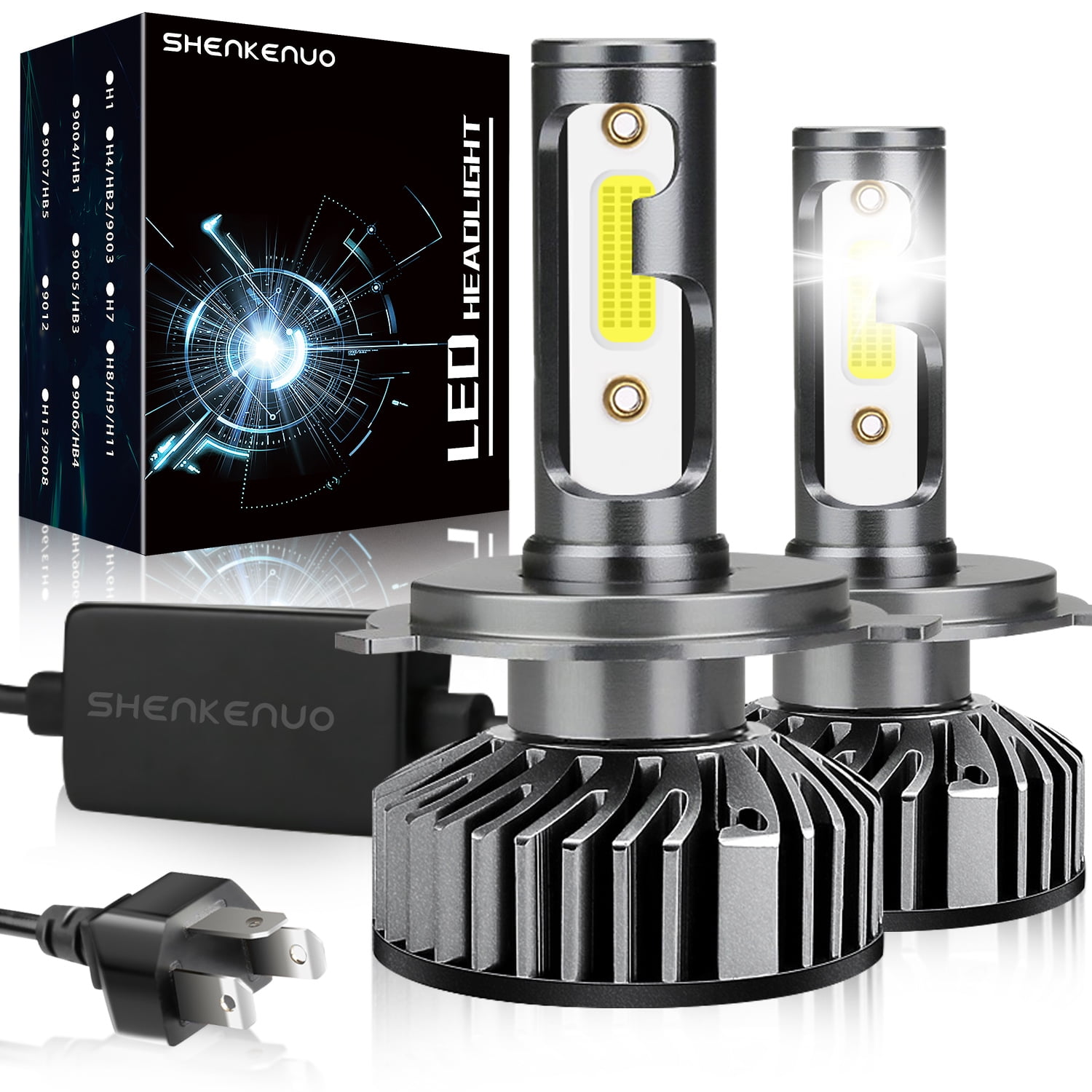 Shenkenuo H Led Headlight Bulbs High Low Beam Hb Led Headlight