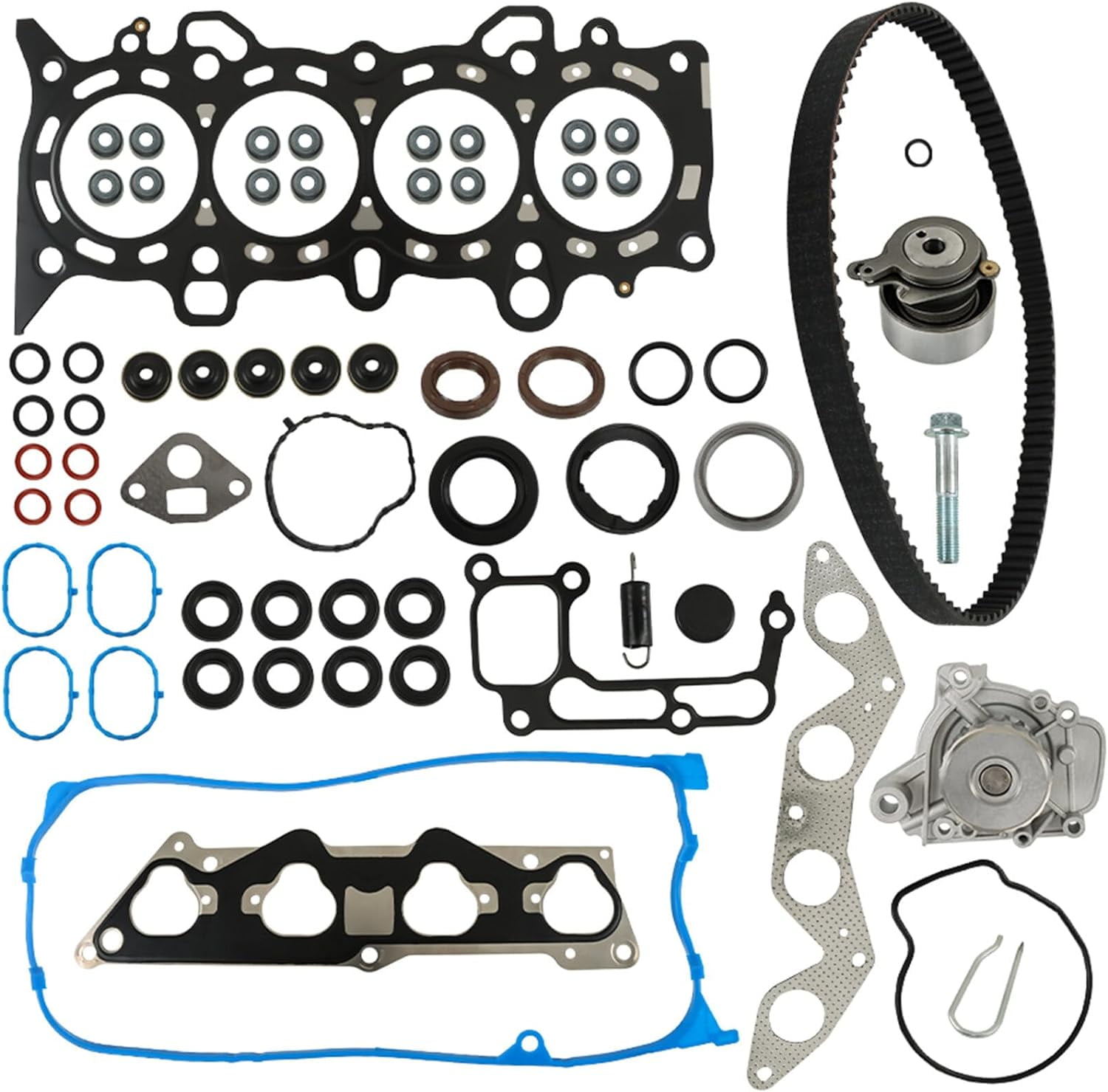 Shzaitor Head Gasket Set Timing Belt Kit Water Pump Hs Pt