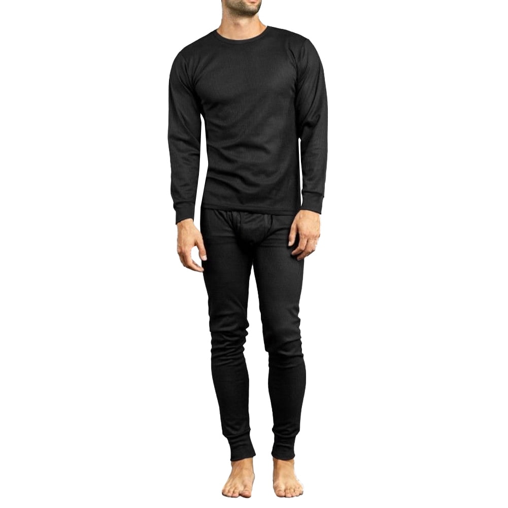 Slm Mens Thermal Underwear Sets Cotton Waffle Knit Long Johns