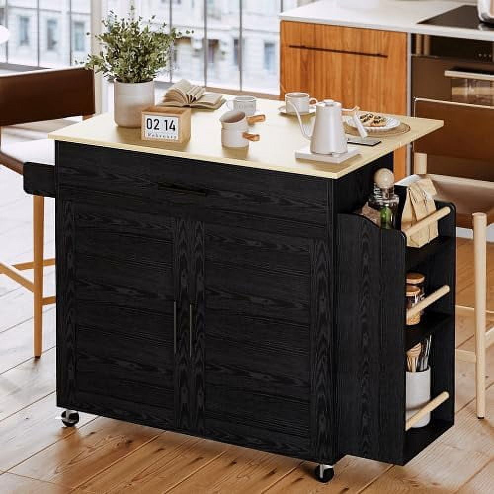 Spboomlife Kitchen Island With Rolling Kitchen Island On Wheels With