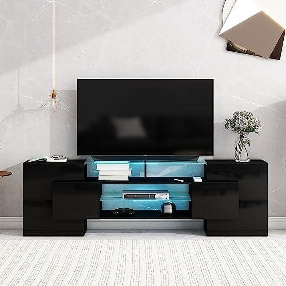 Spboomlife Purlove Modern Tv Console Table Up To Two Tone Design Tv