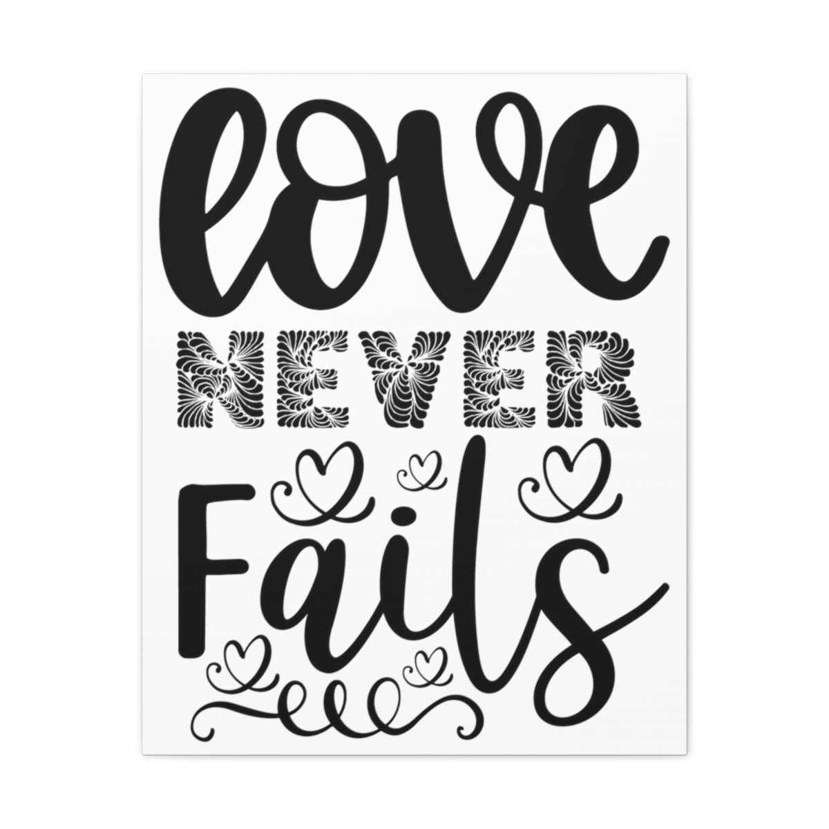 Scripture Walls Love Never Fails 1 Corinthians 13 13 Christian Wall Art