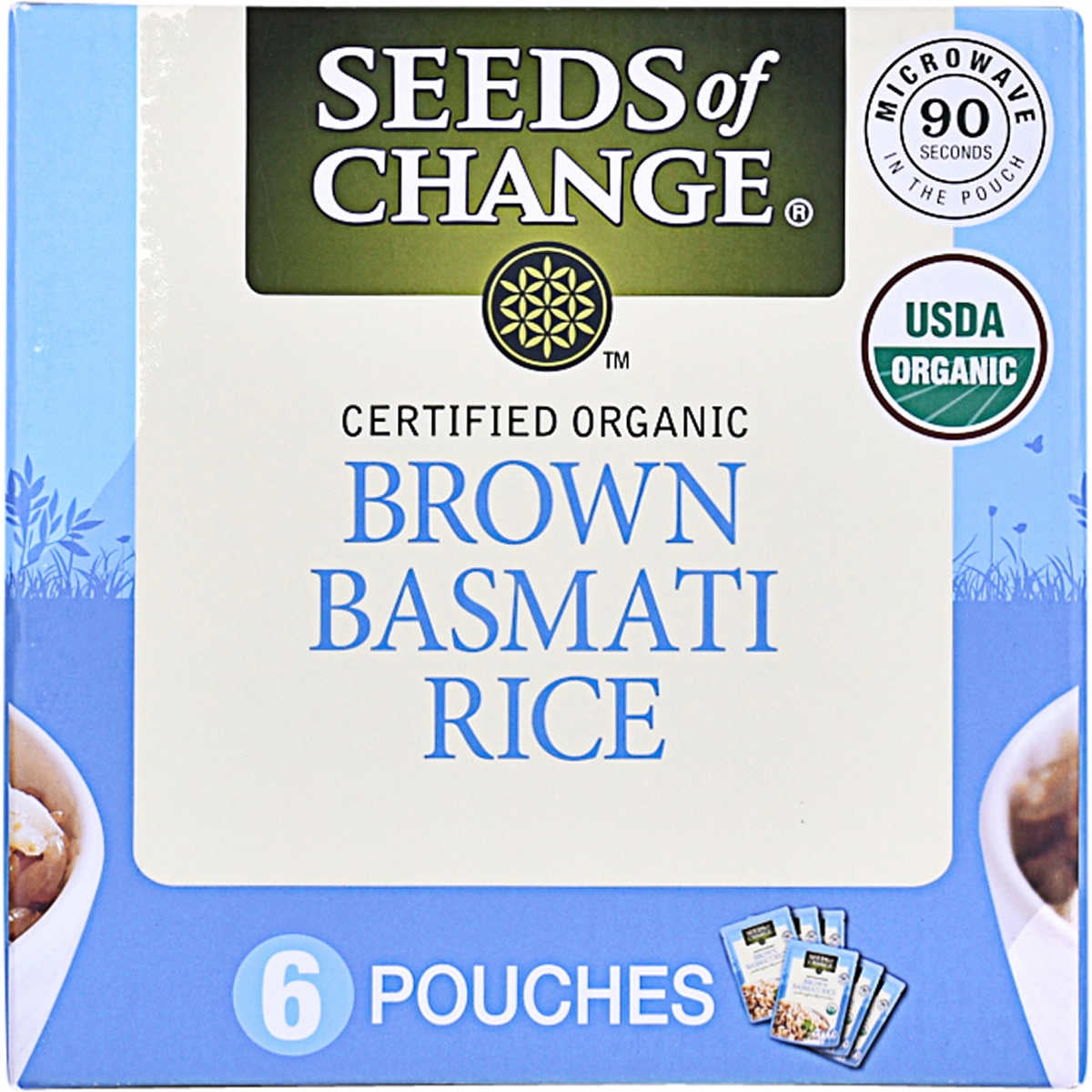 Seeds Of Change Organic Brown Basmati Rice Oz Count Walmart