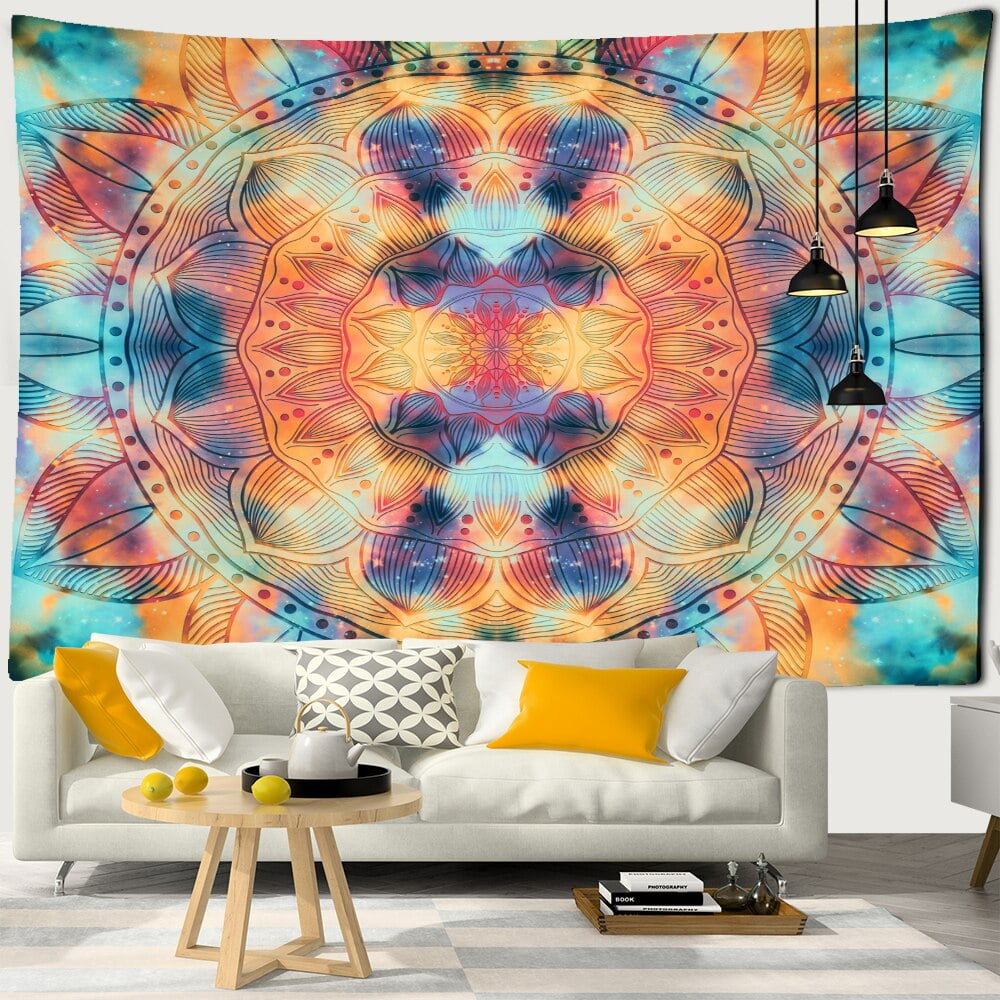 Seven Chakras Mandala Tapestry Wall Hanging Witchcraft Psychedelic