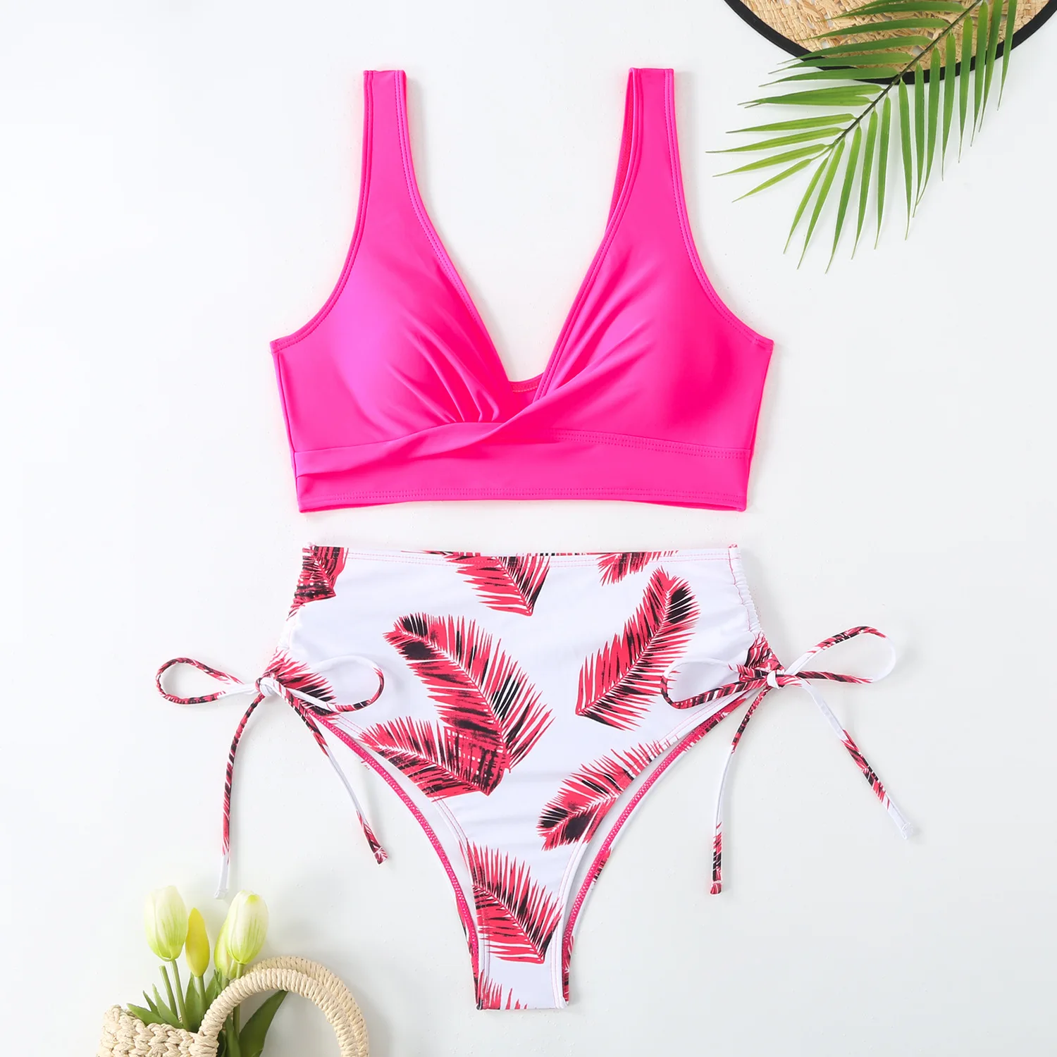 Sexy Bikini 2024 Swimsuit Women Trend Swimwear Female High Waisted