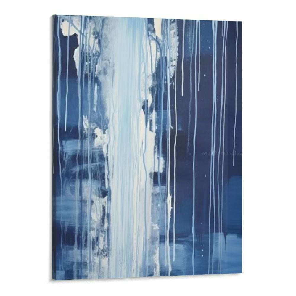 Shiartex Pat Steir Blue Art Poster Mural Canvas Wall Art Poster