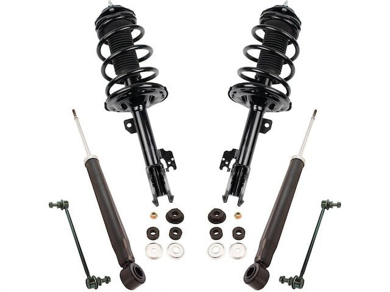 Shock Strut Coil Spring Sway Bar Link Kit 6 Piece Compatible With