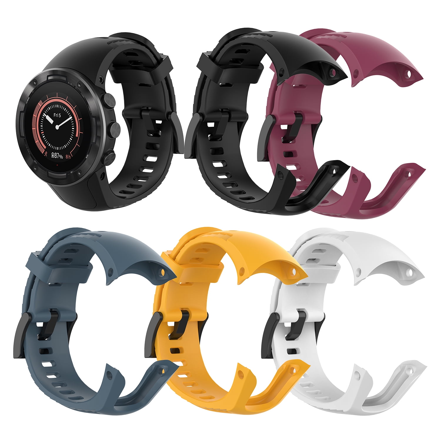 Silicone Strap For Suunto 5 Watch Band Fitness Band Wristband For