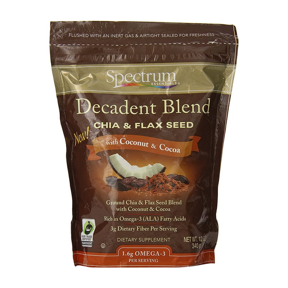 Spectrum Essentials Decadent Blend Chia And Flaxseed With Coconut And