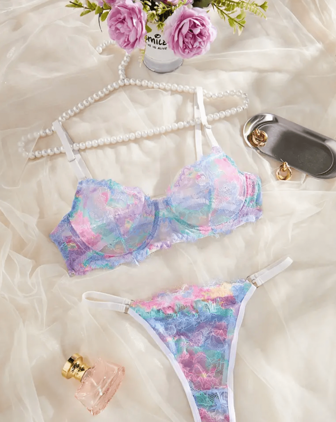 Spring Lingerie Set Multicolor Walmart