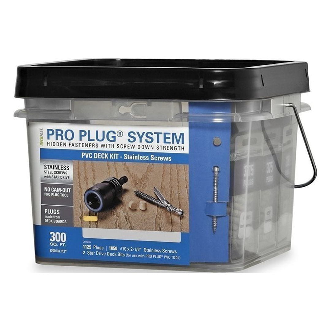 Starborn Pro Plug System For Fiberon Brownstone Decking 1050 Stainless