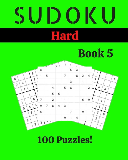 Sudoku Hard Book Sudoku For Adults Large Print Hard