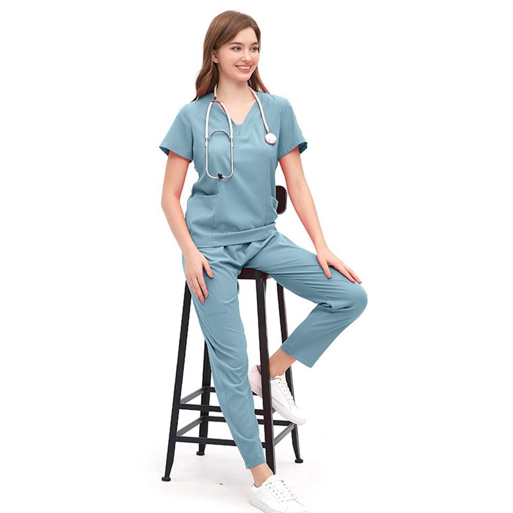 Summer Nurse S Short Sleeve Uniform Set Operating Room Isolation