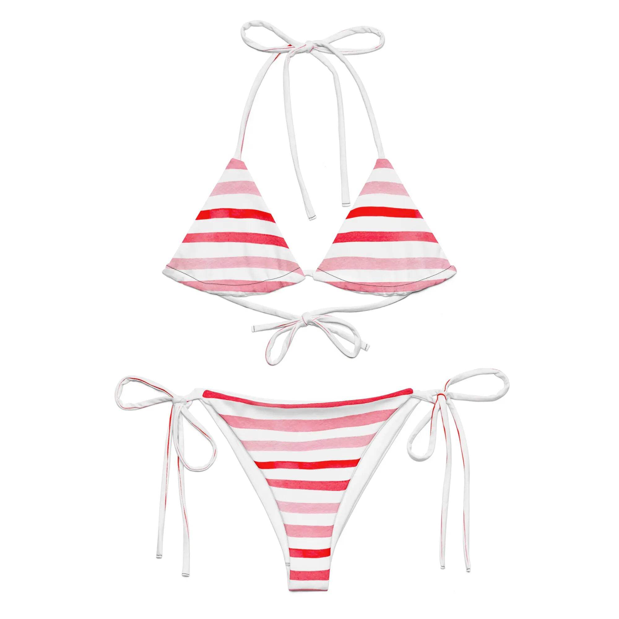 Sunset Sorbet Recycled String Bikini Walmart