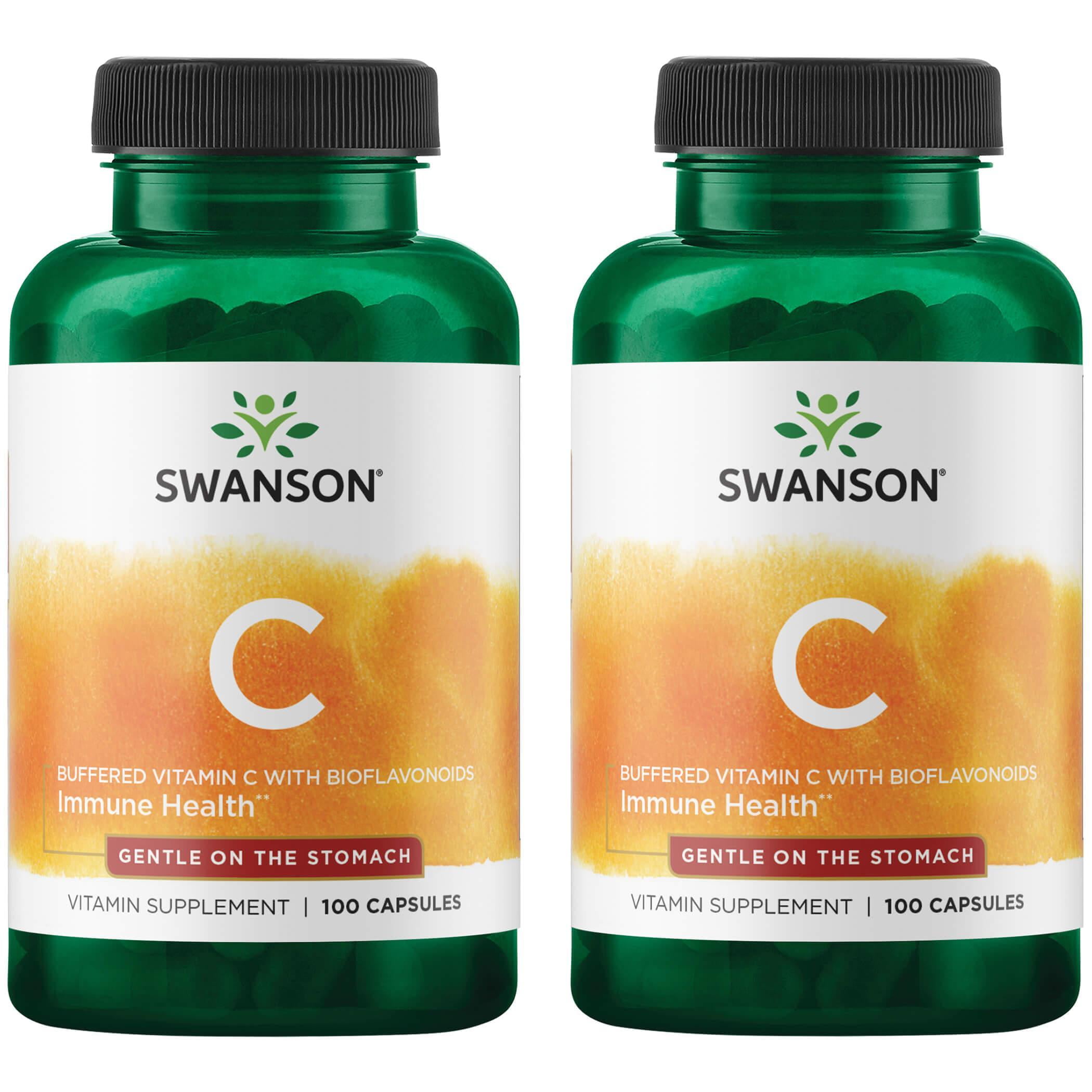 Swanson Buffered Vitamin C With Bioflavonoids Mg Caps Pack