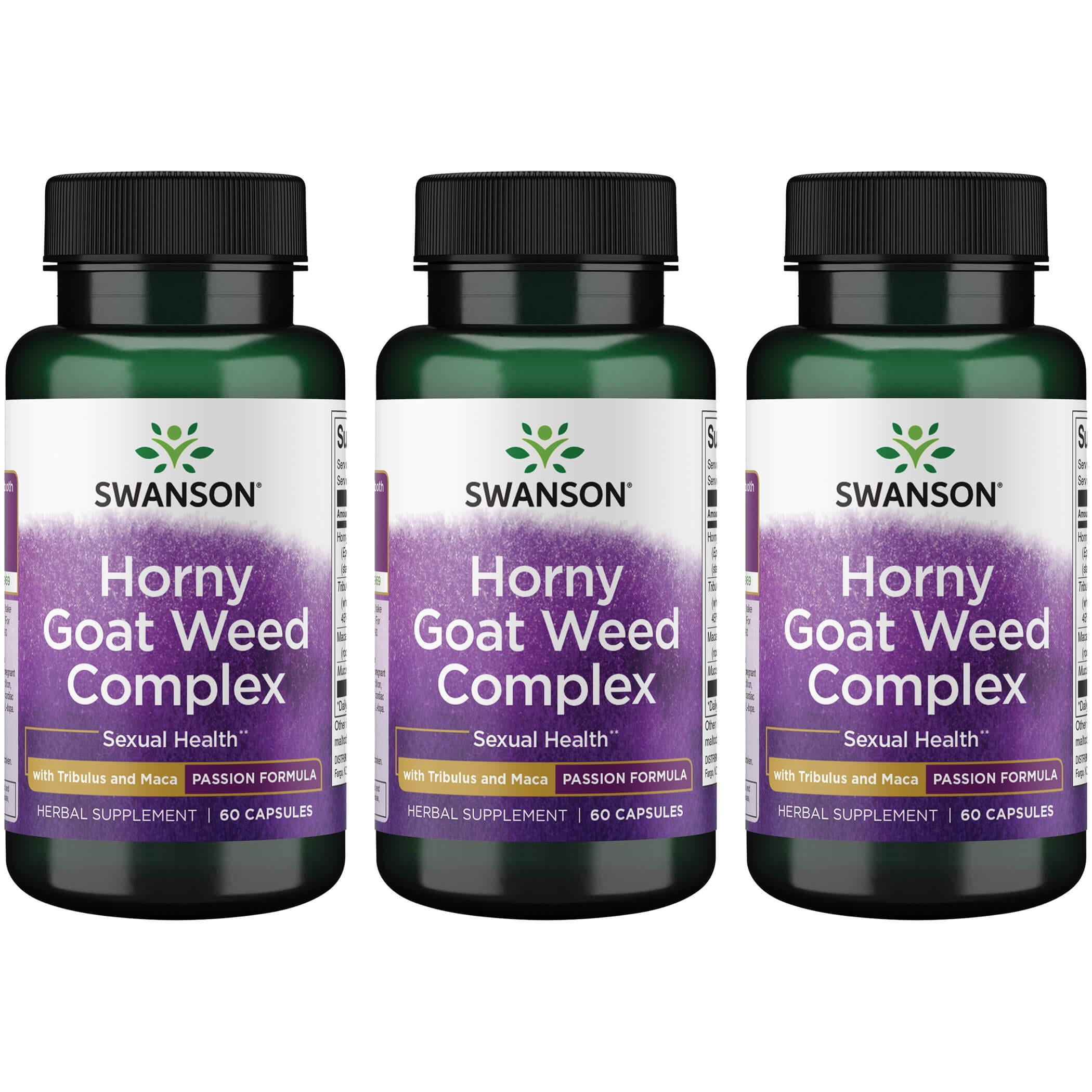 Swanson Libido Sexual Support Capsules Horny Goat Weed Complex With