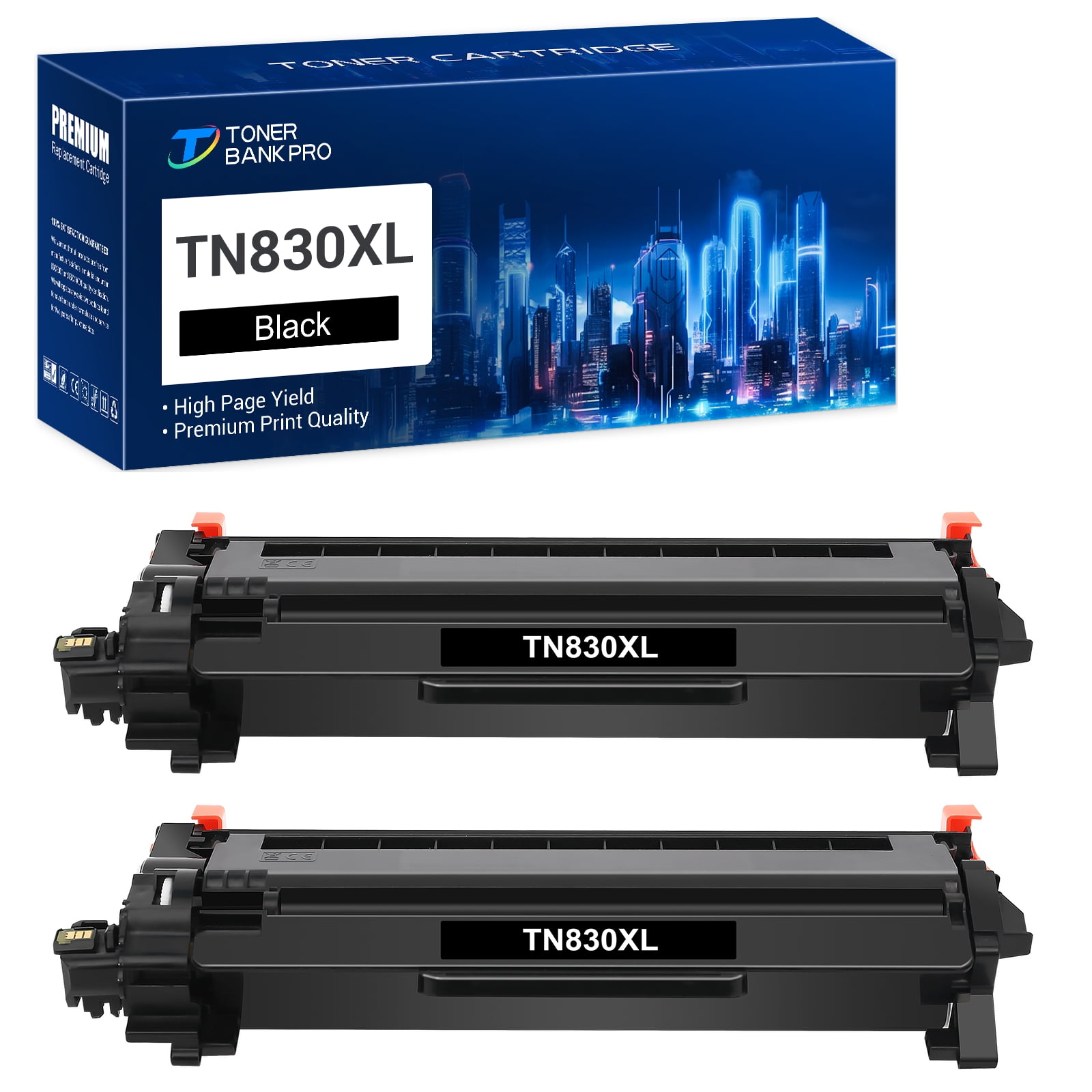 Tn Xl Tn Black High Yield Toner Cartridge Compatible For Brother