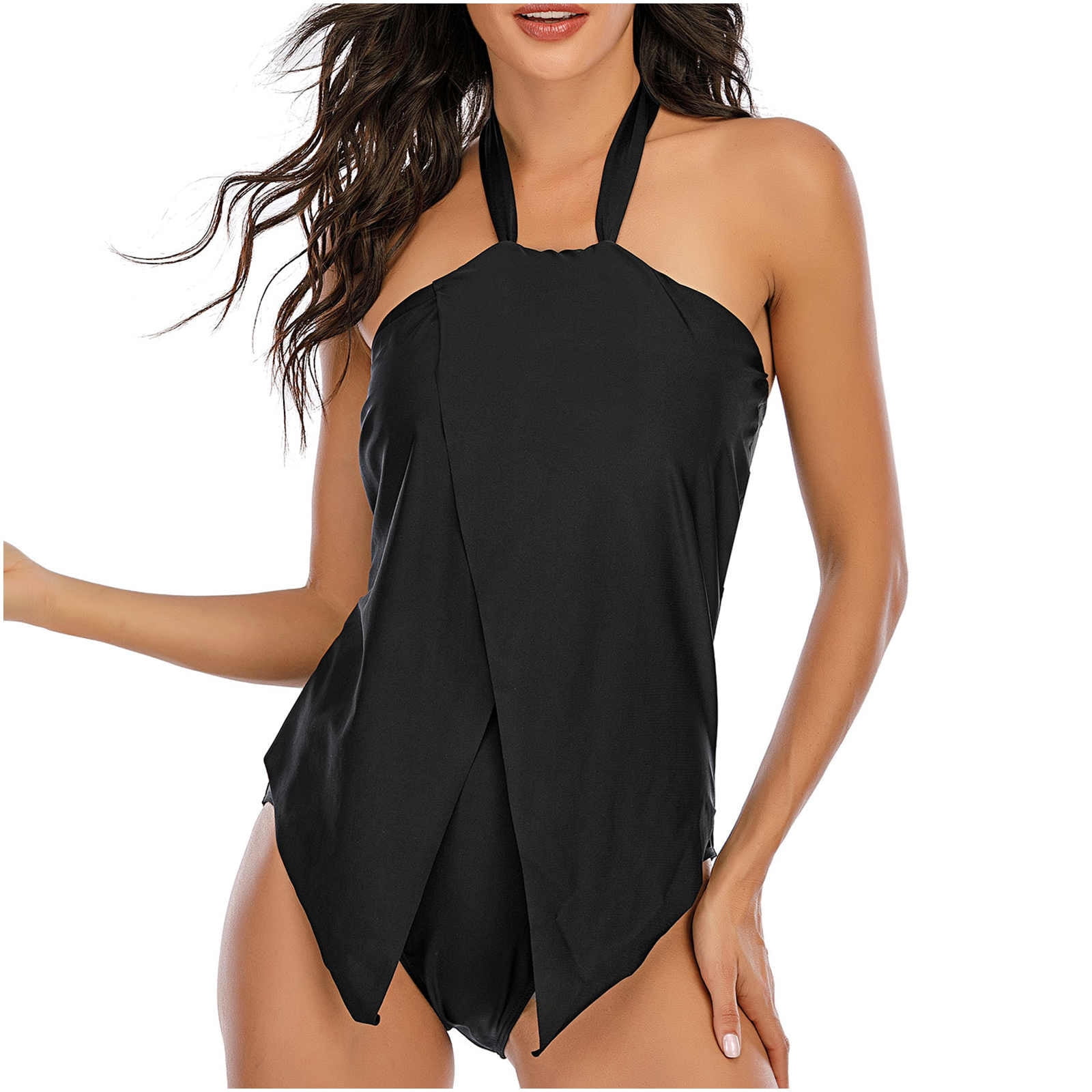 Tankini Swimsuits For Women Tummy Control Bathing Suits Two Piece Strapless Tops With Bikini