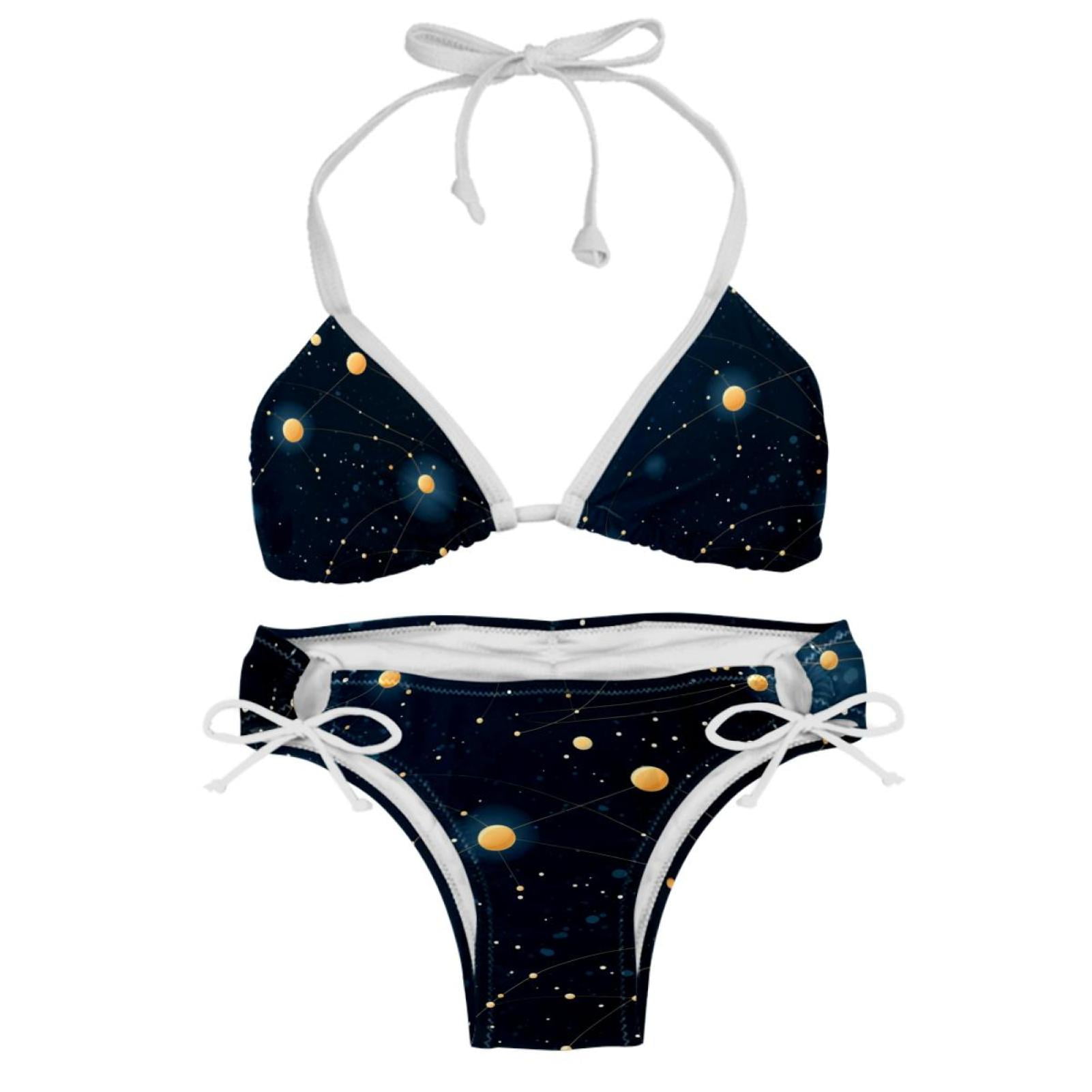 Taurus Constellation Detachable Sponge Adjustable Strap Bikini Set Two
