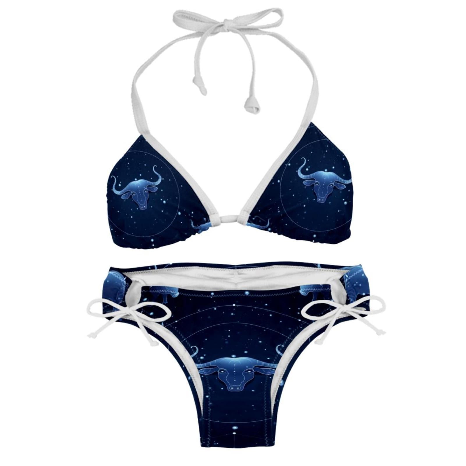 Taurus Constellation Stylish Bikini Set With Detachable Sponge