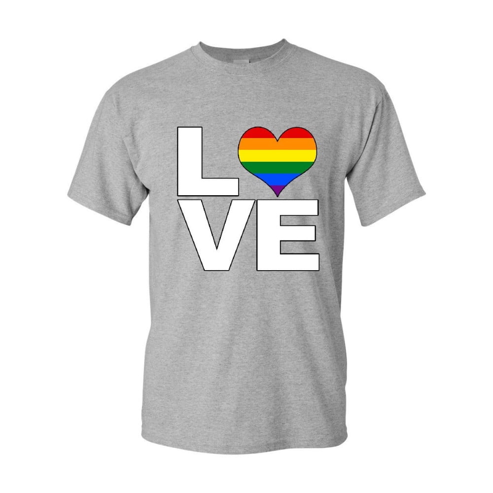 Tee Hunt Make Love Gay Pride LGBTQ Rainbow T Shirt Equal Rights