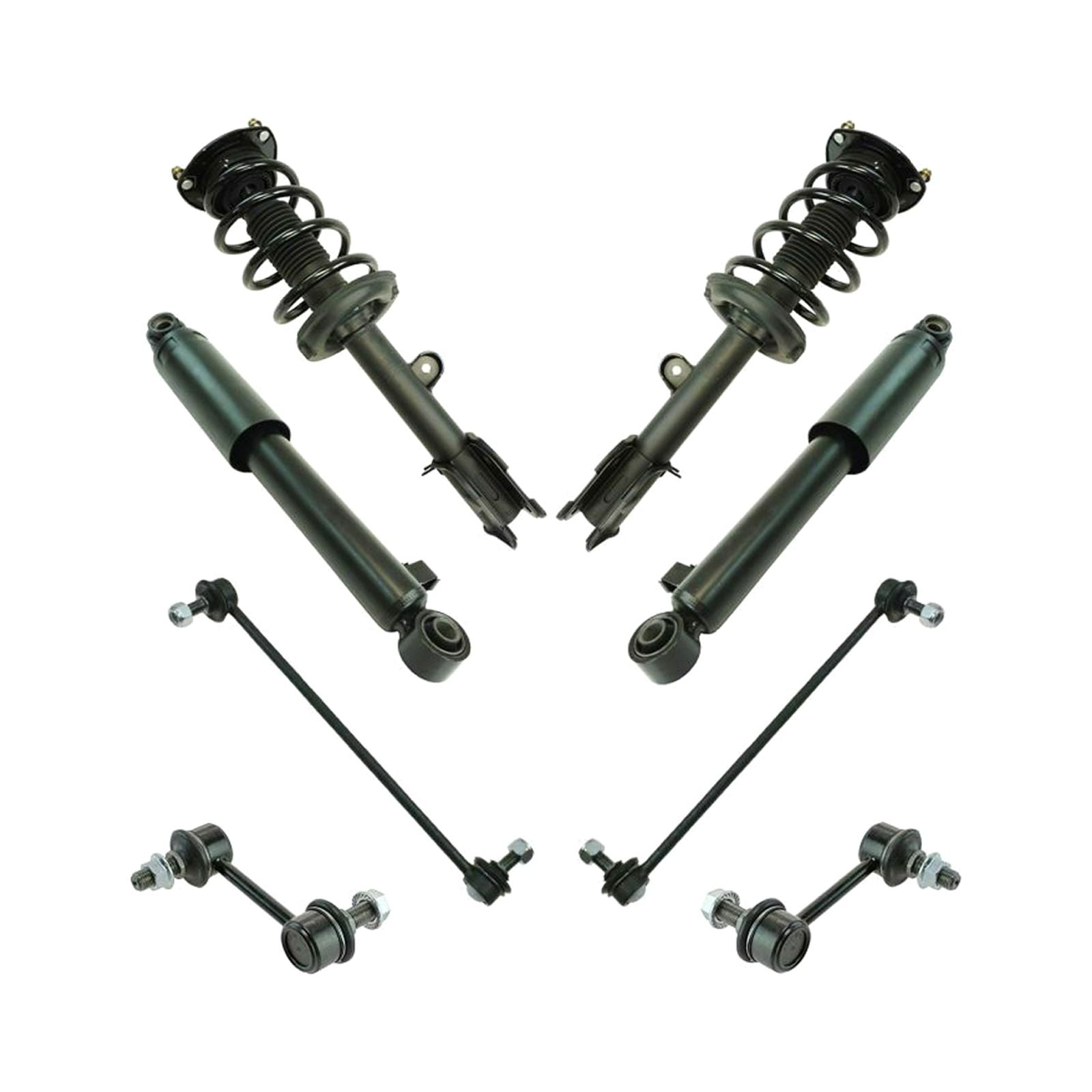 Teledu Front Rear Loaded Complete Strut Spring Assembly Shock Sway Link