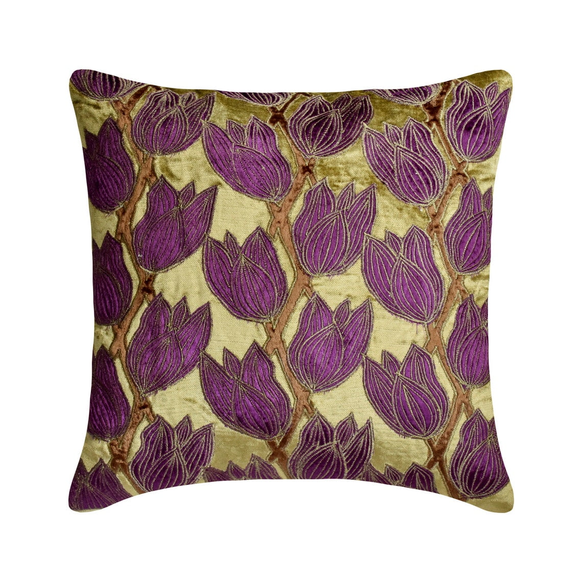 The Homecentric Pillow Case Covers Decorative Green Purple Pack Of