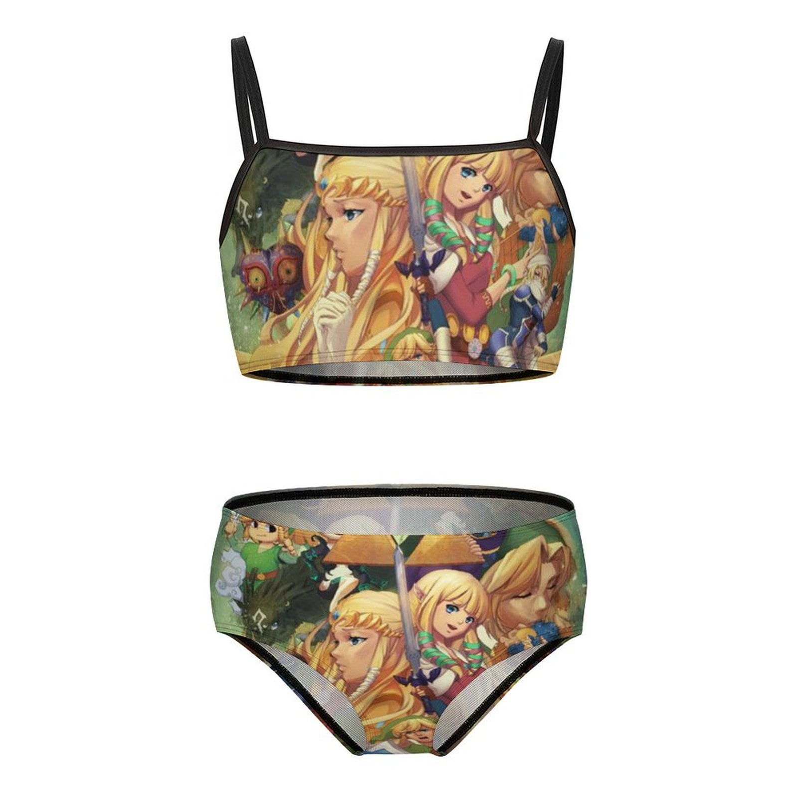 The Legend Of Zelda Girls Bikini Swimsuits Two Piece Beach Bathing Suit Swimwear Y Cm
