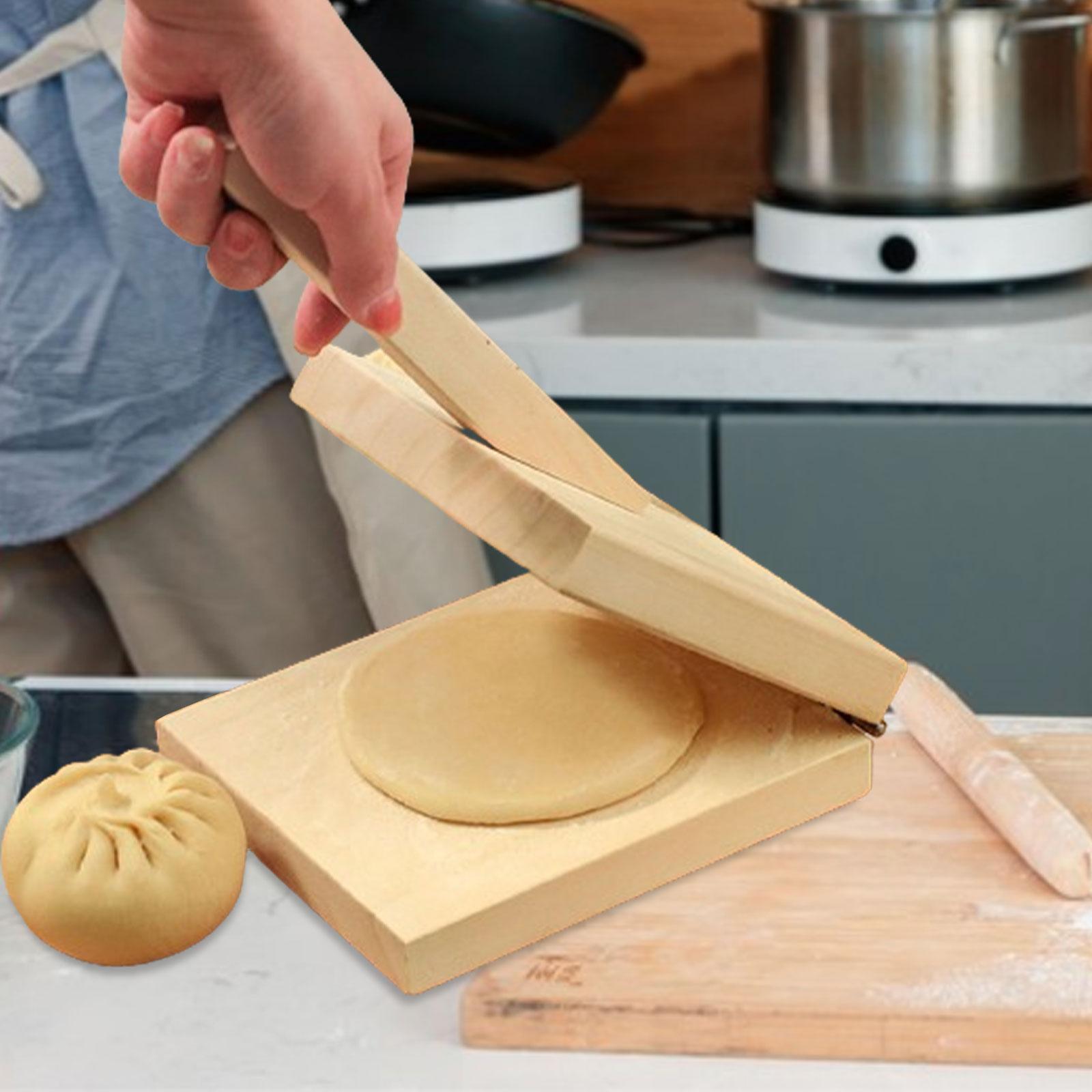 Tongina Dumpling Press Tool Homemade Ravioli Former Wooden Thick Skin