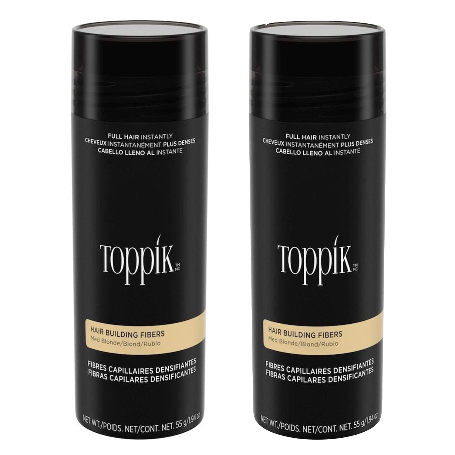 Toppik Medium Blonde Hair Building Fibers G Pack Of Walmart