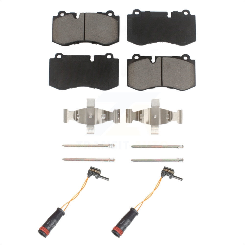 Transit Auto Front Ceramic Disc Brake Pads And Wear Sensor Pairs Kit