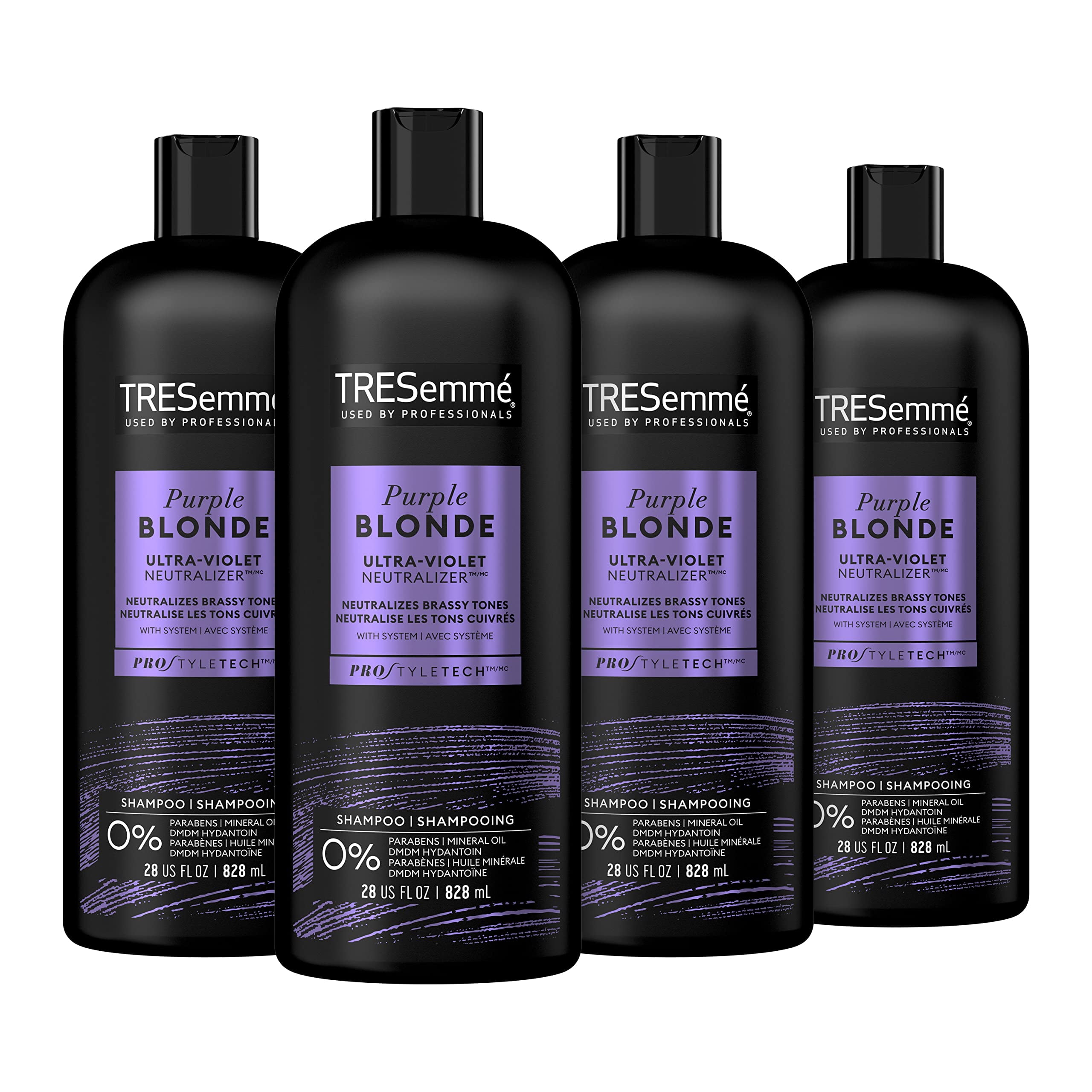 Tresemme Purple Blonde Shampoo 4 Count For Blonde Hair Silver Hair