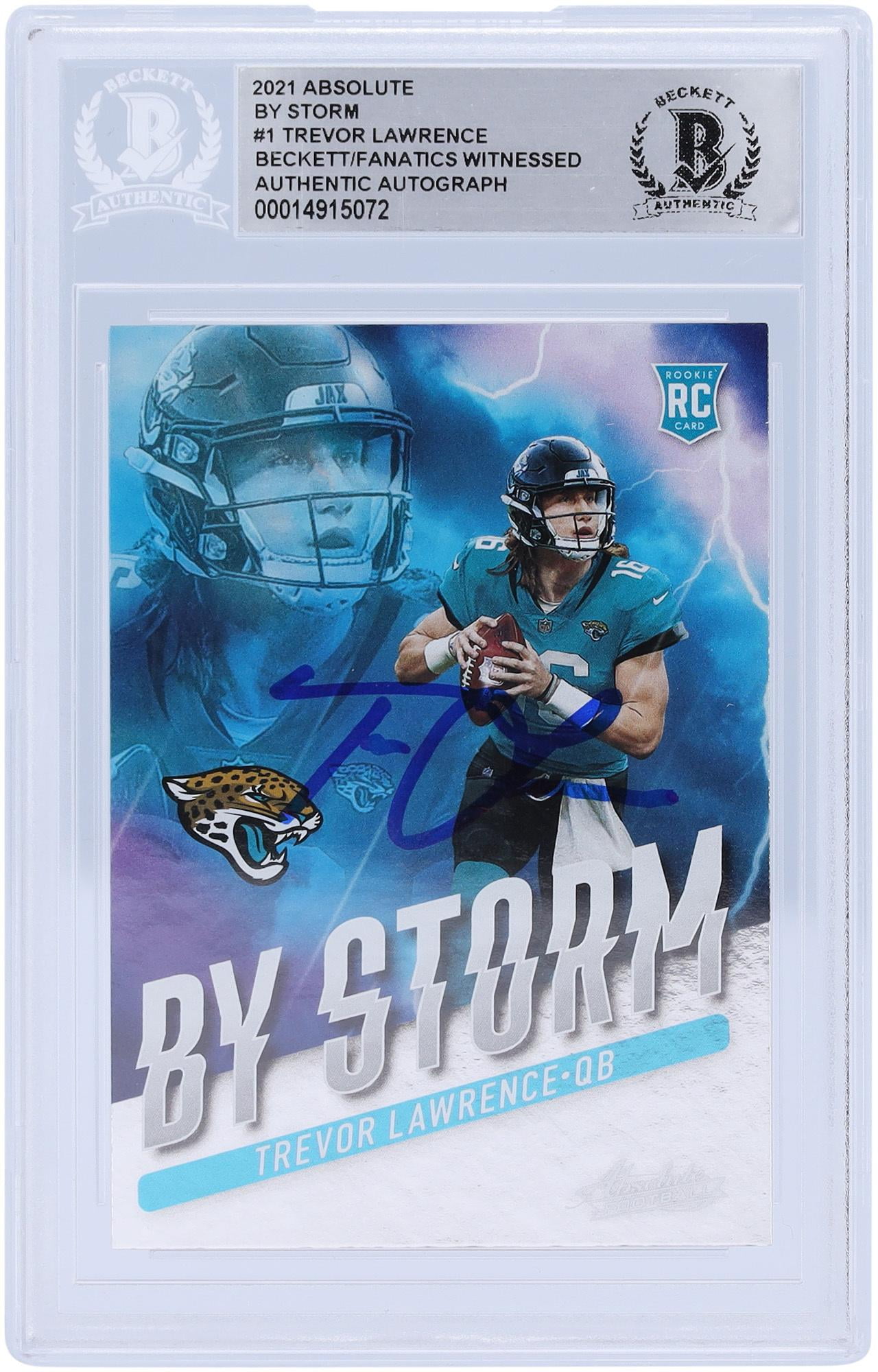 Trevor Lawrence Jacksonville Jaguars Autographed 2021 Panini Absolute