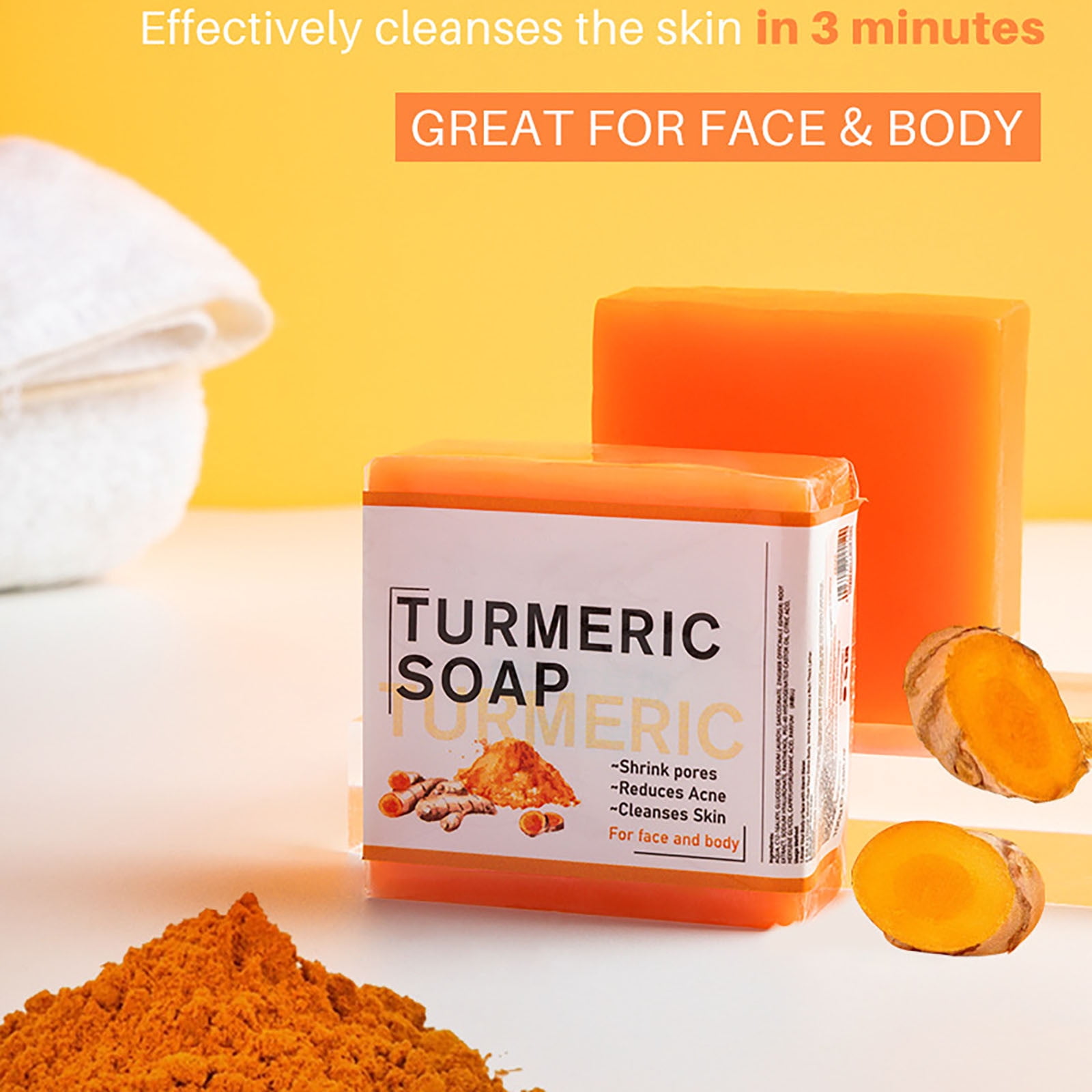 Turmeric Soap Bar For Face Body Tumeric Soap Honey Glow Lemon