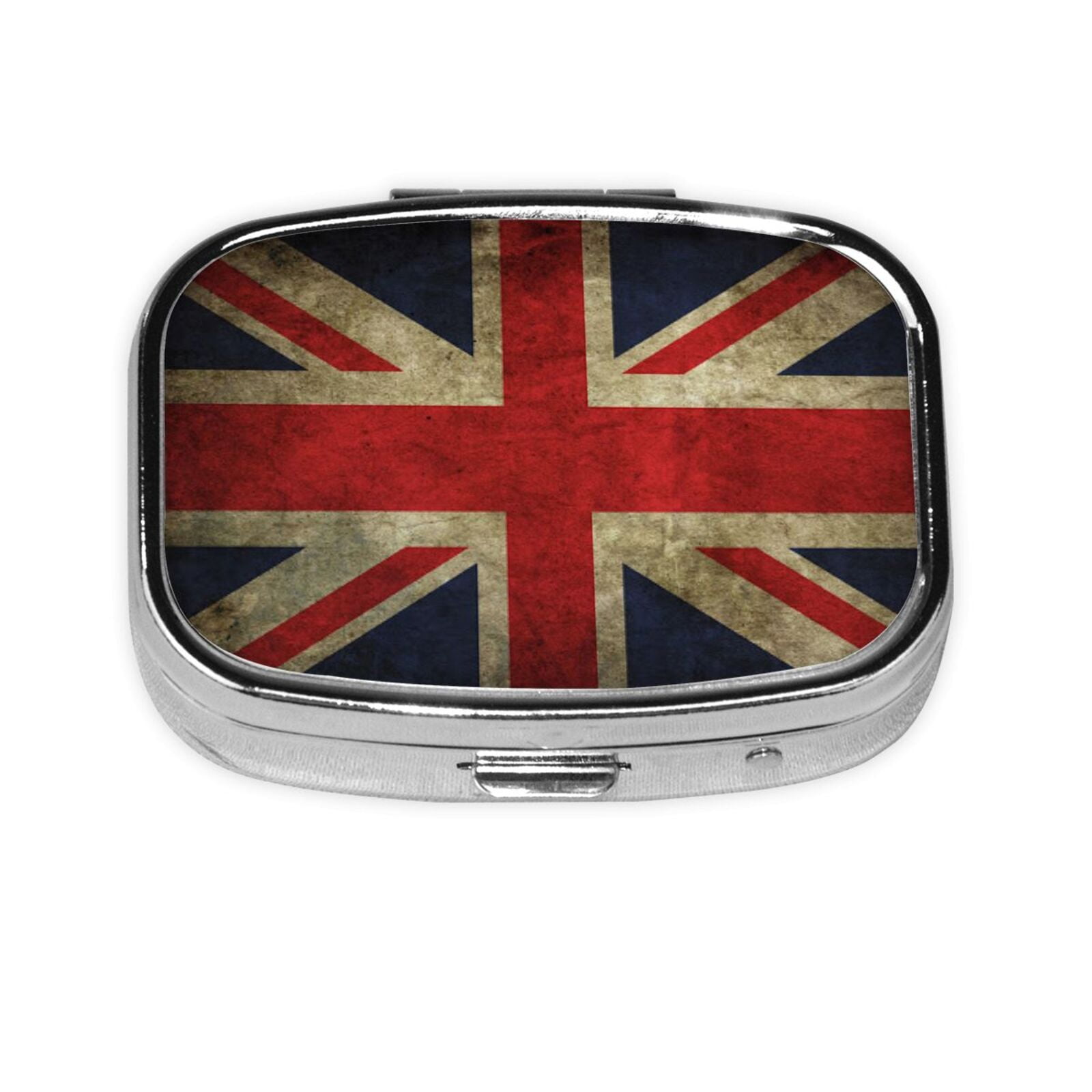 Union Jack Flag Pill Case Pill Box Compartment Medicine Case Vitamin